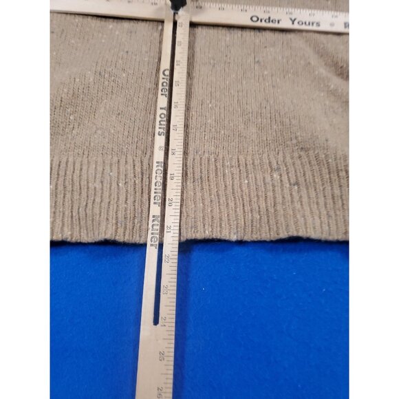 Lauren Ralph Lauren Women's Wool Blend Ruffled Pullover Beige Sweater Size XL - Picture 6 of 15